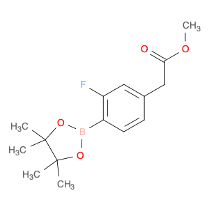 Methyl 2-(3-fluoro-4-(4,4,5,5-tetramethyl-1,3,2-dioxaborolan-2-yl)phenyl)acetate