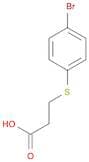 3-(4-Bromophenyl)sulfanylpropanoic acid