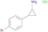 Cyclopropanamine, 2-​(4-​bromophenyl)​-​, hydrochloride (1:1)