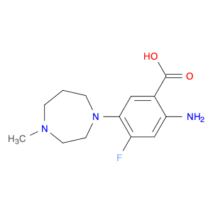 2-Amino-4-fluoro-5-(hexahydro-4-methyl-1H-1,4-diazepin-1-yl)benzoic acid