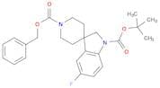 1'-benzyl 1-tert-butyl 5-fluorospiro[indoline-3,4'-piperidine]-1,1'-dicarboxylate