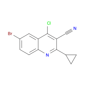 6-Bromo-4-chloro-2-cyclopropylquinoline-3-carbonitrile