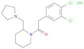 2-(3,4-Dichlorophenyl)-1-(2-(pyrrolidin-1-ylmethyl)piperidin-1-yl)ethanone hydrochloride