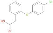 Benzeneacetic acid, 2-[(4-chlorophenyl)thio]-