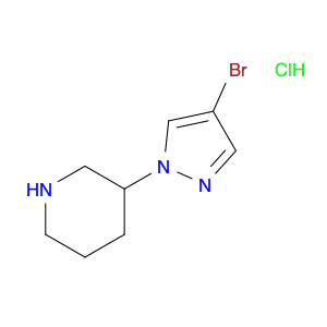 3-(4-BroMopyrazol-1-yl)piperidine, HCl