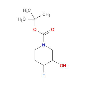 1-​Piperidinecarboxylic acid, 4-​fluoro-​3-​hydroxy-​, 1,​1-​dimethylethyl ester