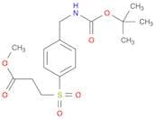 Methyl 3-(4-((tert-butoxycarbonylamino)methyl)phenylsulfonyl)propanoate