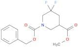 1-benzyl 3-methyl 5,5-difluoropiperidine-1,3-dicarboxylate