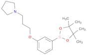 1-(3-(3-(4,4,5,5-tetramethyl-1,3,2-dioxaborolan-2-yl)phenoxy)propyl)pyrrolidine