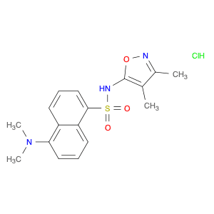 N-(3,4-Dimethyl-5-isoxazolyl)-5-(dimethylamino)-1-naphthalenesulfonamide hydrochloride