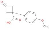 1-(4-Methoxyphenyl)-3-oxocyclobutanecarboxylic Acid
