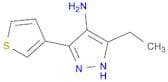 3-ETHYL-5-(THIOPHEN-3-YL)-1H-PYRAZOL-4-AMINE