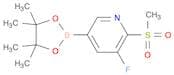 (5-Fluoro-6-(methylsulfonyl)pyridin-3-yl)boronic acid pinacol ester
