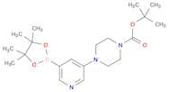 tert-Butyl 4-(5-(4,4,5,5-tetramethyl-1,3,2-dioxaborolan-2-yl)pyridin-3-yl)piperazine-1-carboxylate
