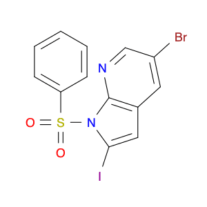 5-Bromo-2-iodo-1-(phenylsulfonyl)-1H-pyrrolo[2,3-b]pyridine