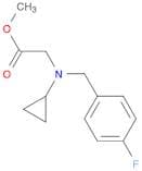 Methyl 2-(cyclopropyl(4-fluorobenzyl)amino)acetate