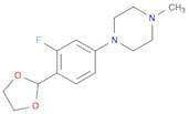 1-(4-(1,3-Dioxolan-2-yl)-3-fluorophenyl)-4-methylpiperazine