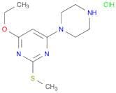 4-Ethoxy-2-(methylthio)-6-(piperazin-1-yl)pyrimidine hydrochloride
