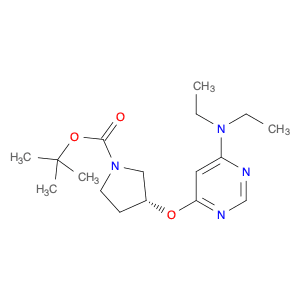 (R)-3-(6-Diethylamino-pyrimidin-4-yloxy)-pyrrolidine-1-carboxylic acid tert-butyl ester
