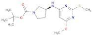 (S)-3-(6-Methoxy-2-methylsulfanyl-pyrimidin-4-ylamino)-pyrrolidine-1-carboxylic acid tert-butyl es…