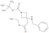 tert-Butyl 3-(benzylamino)-3-(2-ethoxy-2-oxoethyl)azetidine-1-carboxylate