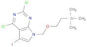 7H-​Pyrrolo[2,​3-​d]​pyrimidine, 2,​4-​dichloro-​5-​iodo-​7-​[[2-​(trimethylsilyl)​ethoxy]​methyl]…