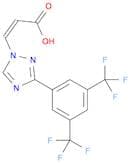 (Z)-3-(3-(3,5-bis(trifluoromethyl)phenyl)-1H-1,2,4-triazol-1-yl)acrylic acid