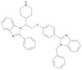 1H-Benzimidazole, 2-[4-[2-(2-phenyl-1H-benzimidazol-1-yl)-2-(4-piperidinyl)ethoxy]phenyl]-1-(pheny…