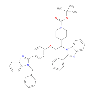1-Piperidinecarboxylic acid, 4-[1-(2-phenyl-1H-benzimidazol-1-yl)-2-[4-[1-(phenylmethyl)-1H-benzim…