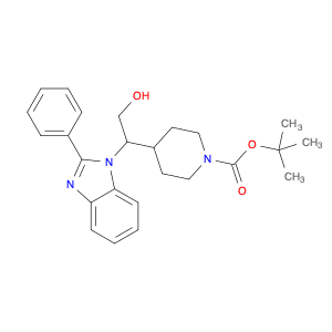 1-Piperidinecarboxylic acid, 4-[2-hydroxy-1-(2-phenyl-1H-benzimidazol-1-yl)ethyl]-, 1,1-dimethylet…