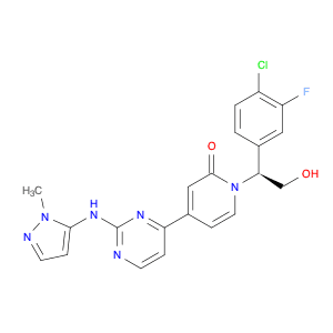 1-[(1S)-1-(4-chloro-3-fluorophenyl)-2-hydroxyethyl]-4-{2-[(2-methylpyrazol-3-yl)amino]pyrimidin-4-…