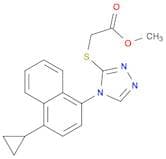 Acetic acid, 2-[[4-(4-cyclopropyl-1-naphthalenyl)-4h-1,2,4-triazol-3-yl]thio]-, methyl ester
