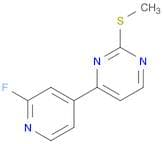 Pyrimidine, 4-(2-fluoro-4-pyridinyl)-2-(methylthio)-