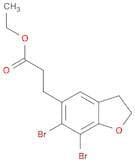 Ethyl 3-(6,7-Dibromo-2,3-dihydro-1-benzofuran-5-yl)propanoate