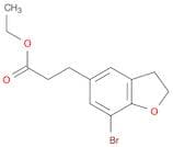 Ethyl 3-(7-Bromo-2,3-dihydro-1-benzofuran-5-yl)propanoate