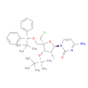 Cytidine, 4'-C-(chloromethyl)-2'-deoxy-3'-O-[(1,1-dimethylethyl)dimethylsilyl]-5'-O-[(1,1-dimethyl…