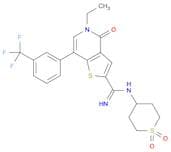 5-Ethyl-4,5-dihydro-4-oxo-N-(tetrahydro-1,1-dioxido-2H-thiopyran-4-yl)-7-[3-(trifluoromethyl)pheny…
