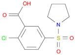 2-Chloro-5-(pyrrolidin-1-ylsulfonyl)benzoic acid
