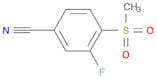 3-Fluoro-4-(methylsulfonyl)benzonitrile