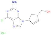 (1S-4R)-4-(2-amino-6-chloro-9H-purin-9-yl)-2-cyclopentene-1-methanol hydrochloride