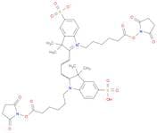 3H-Indolium,1-[6-[(2,5-dioxo-1-pyrrolidinyl)oxy]-6-oxohexyl]-2-[3-[1-[6-[(2,5-dioxo-1-pyrrolidinyl…