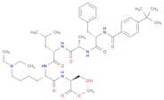 N-[4-(1,1-Dimethylethyl)benzoyl]-L-phenylalanyl-L-alanyl-L-leucyl-N6,N6-diethyl-L-lysyl-L-serine m…