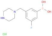 (3-Fluoro-5-(piperazin-1-ylmethyl)phenyl)boronic acid hydrochloride
