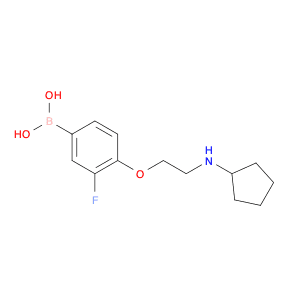 (4-(2-(cyclopentylamino)ethoxy)-3-fluorophenyl)boronic acid
