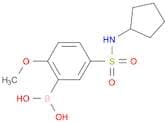 (5-(N-cyclopentylsulfamoyl)-2-methoxyphenyl)boronic acid