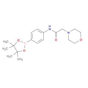 2-morpholino-N-(4-(4,4,5,5-tetramethyl-1,3,2-dioxaborolan-2-yl)phenyl)acetamide