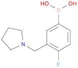 {4-fluoro-3-[(pyrrolidin-1-yl)methyl]phenyl}boronic acid