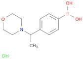 (4-(1-morpholinoethyl)phenyl)boronic acid hydrochloride