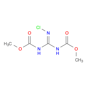 Carbamic acid, N-[(chloroamino)[(methoxycarbonyl)amino]methylene]-, methyl ester