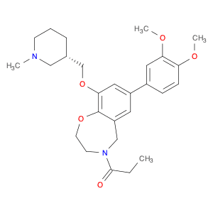 1-[7-(3,4-Dimethoxyphenyl)-2,3-dihydro-9-[[(3S)-1-methyl-3-piperidinyl]methoxy]-1,4-benzoxazepin-4…